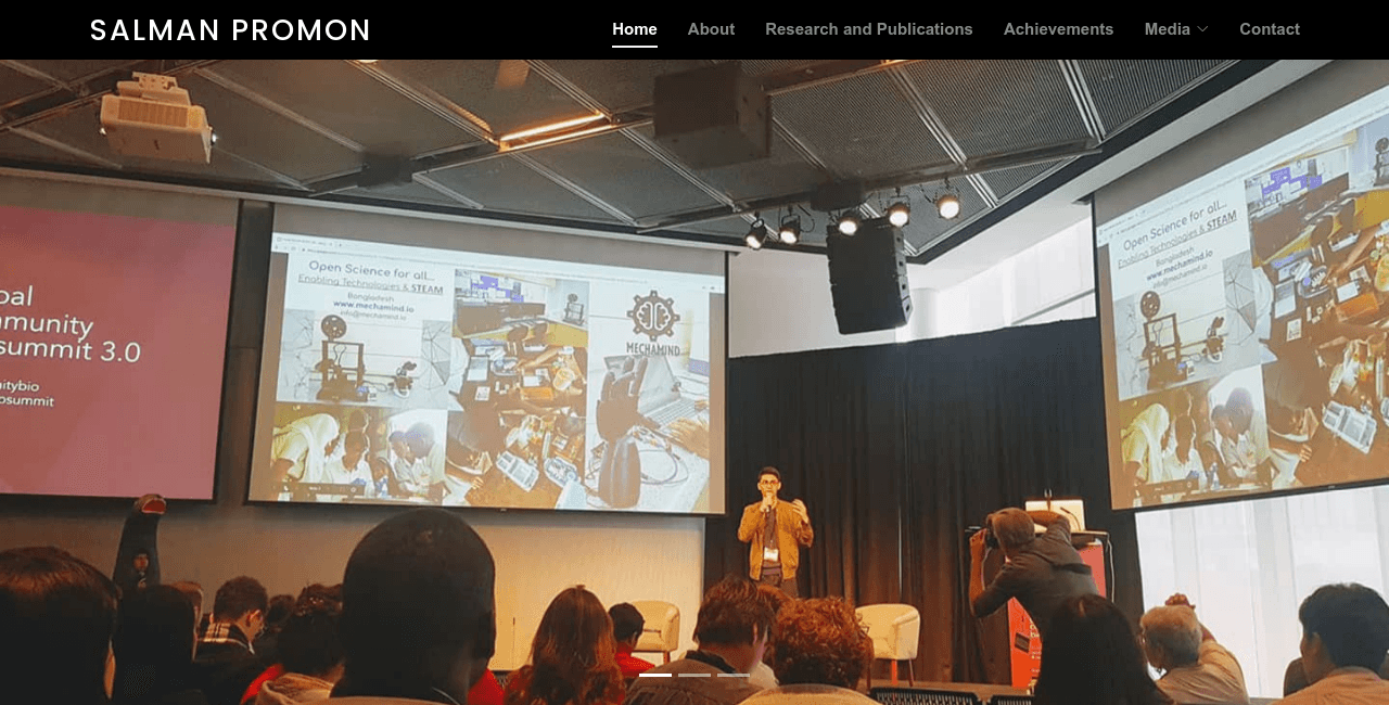 salman khan promon, personal website, professional website, ExomeIT, Websytar